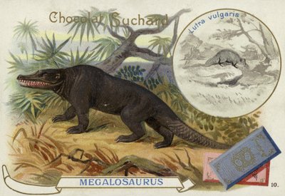 メガロサウルスとカワウソ 作： European School